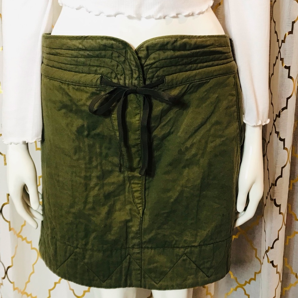 See by Chloe army green mini skirt